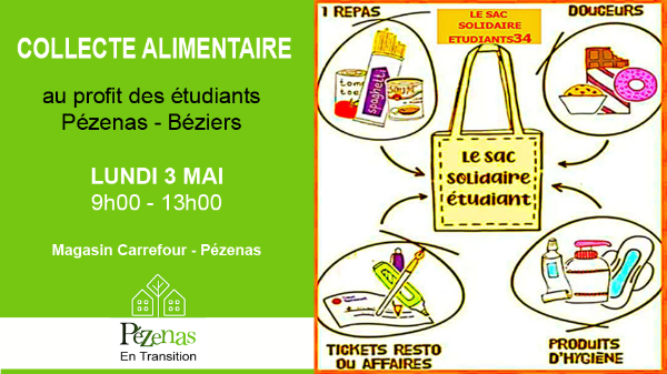 Collecte alimentaire lundi 3 mai