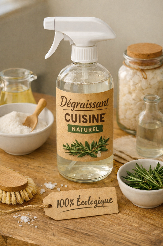 Les ateliers de Christiane : Fabrication d'un spray dégraissant pour la cuisine